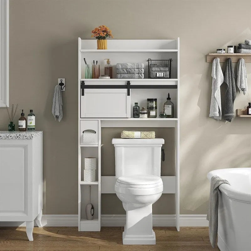 Armoire de rangement à installer au-dessus des toilettes - 7,7 cm (P) x 32,3 cm (L) x 61,9 cm (H)