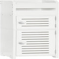 Petit meuble de rangement pour salle de bain avec porte - 7,9 cm (P) x 7,9 cm (L) x 30,7 cm (H)