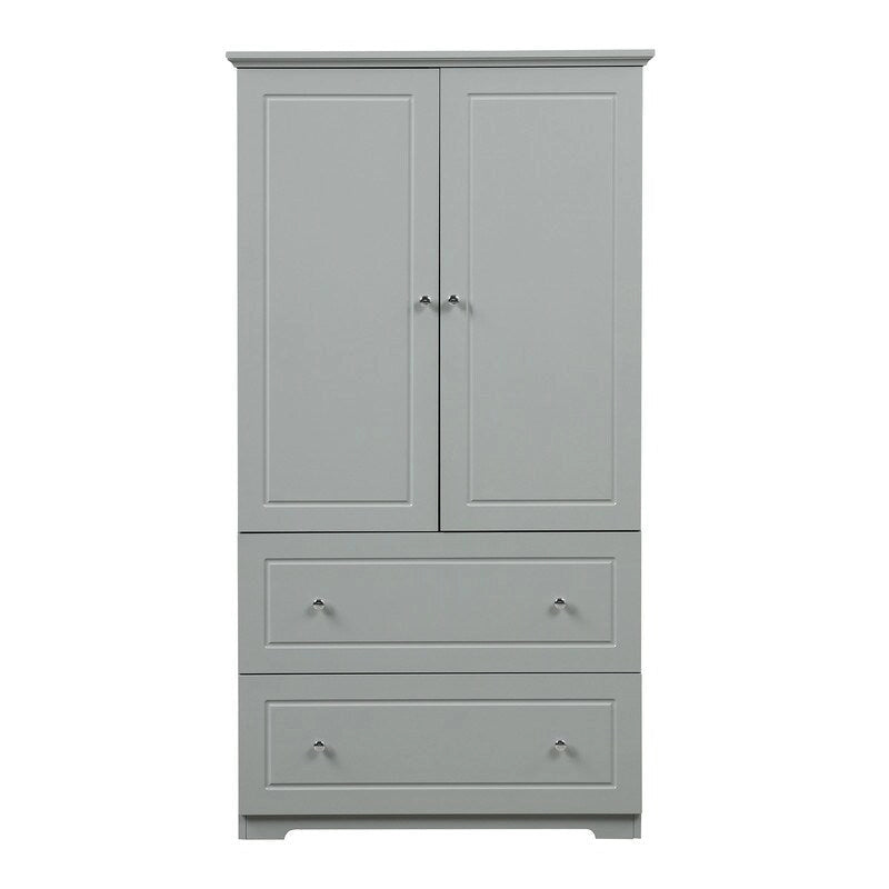 Armoire de rangement large avec 2 portes et 2 tiroirs