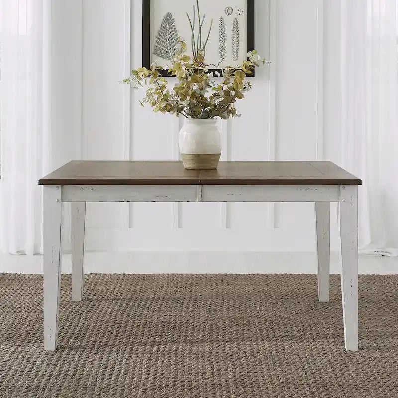 Ensemble table rectangulaire d'extérieur avec chaises de salle à manger - Différentes options