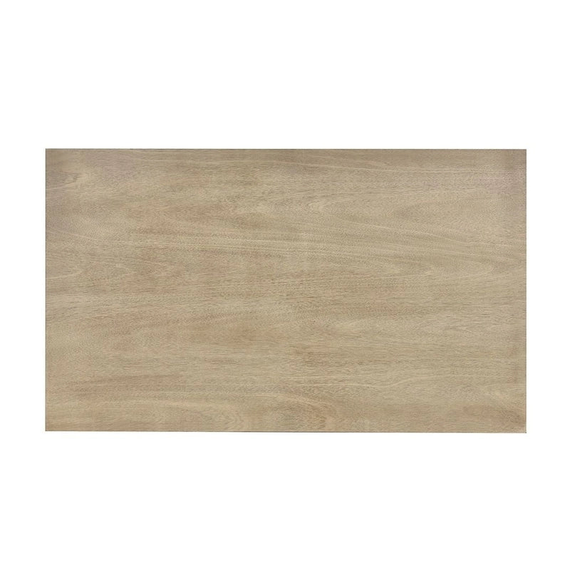 Ensemble de salle à manger de style campagnard 6 pièces pour 6 personnes - Table rectangulaire à tréteaux avec chaises et banc