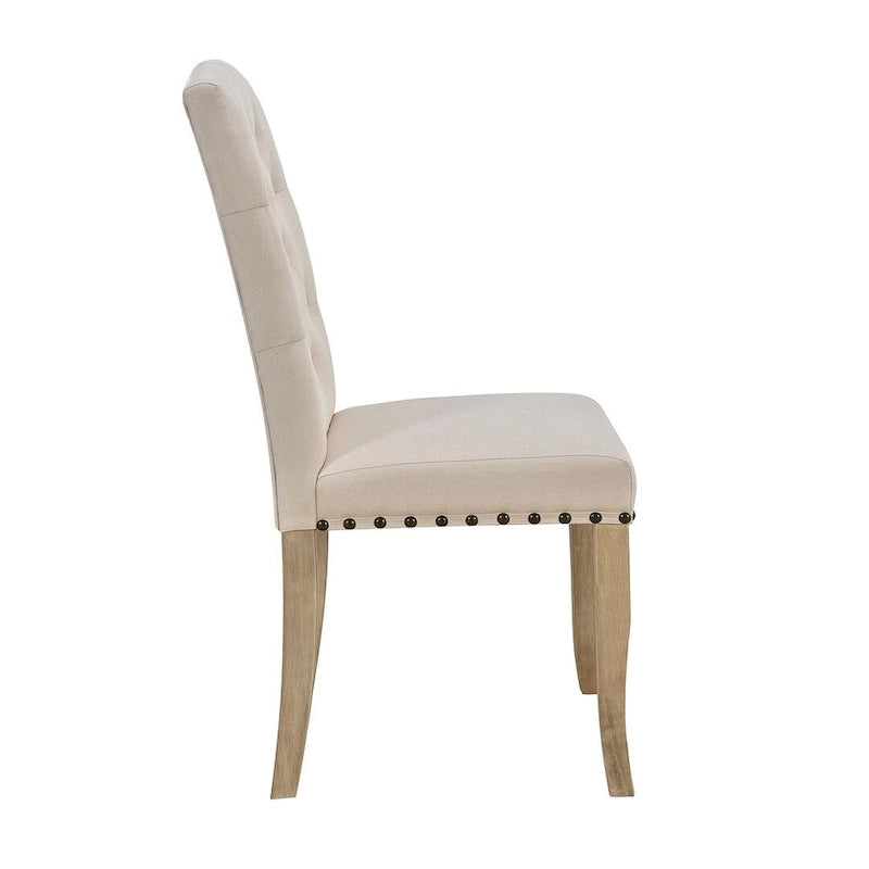 Ensemble de salle à manger de style campagnard 6 pièces pour 6 personnes - Table rectangulaire à tréteaux avec chaises et banc