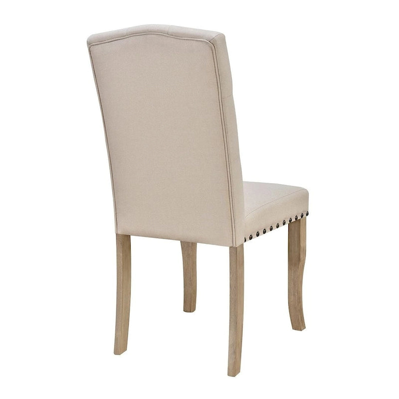 Ensemble de salle à manger de style campagnard 6 pièces pour 6 personnes - Table rectangulaire à tréteaux avec chaises et banc