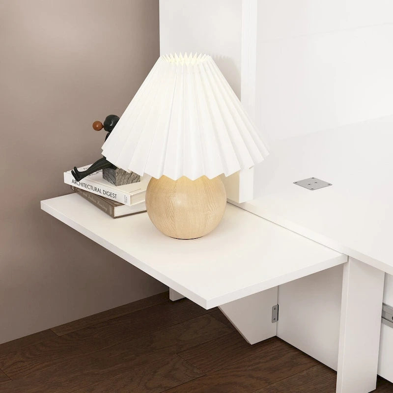 Lit escamotable multifonctionnel pour petits espaces, rangement et confort