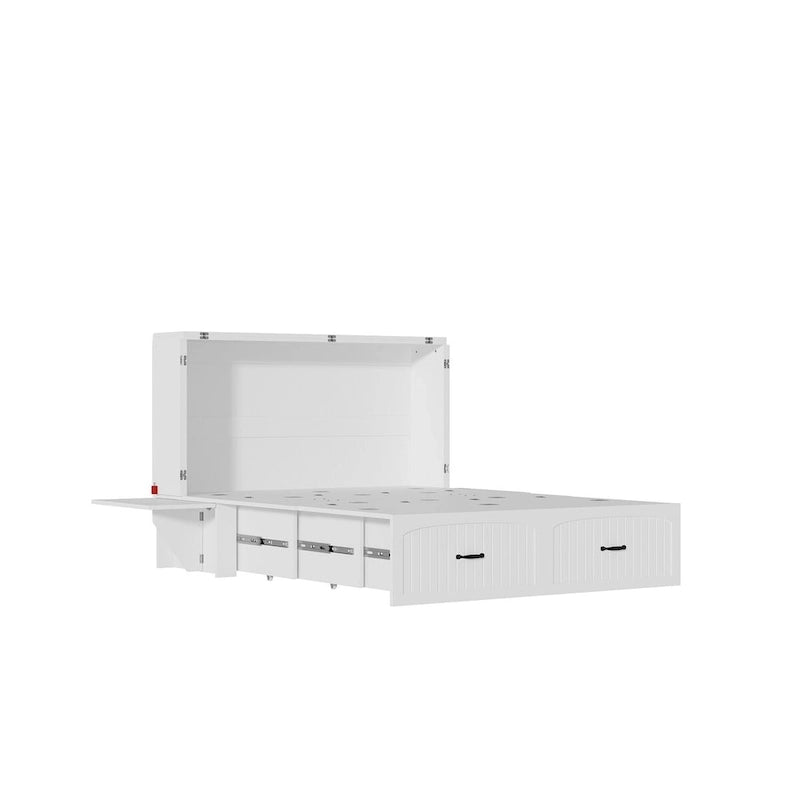 Lit escamotable multifonctionnel pour petits espaces, rangement et confort