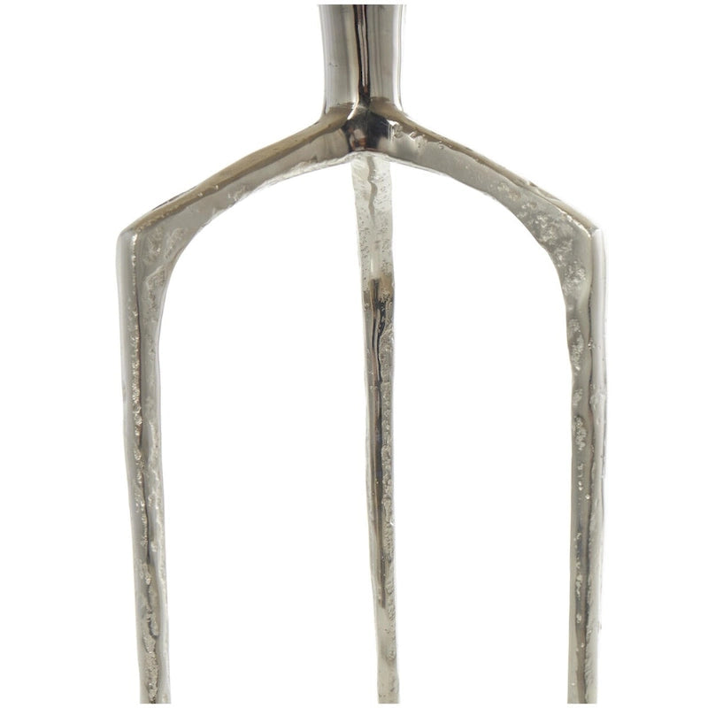Table d'appoint d'appoint géométrique en aluminium texturé - Argent, Or ou Gris - Roche River Decor