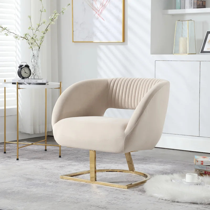Fauteuil de salon capitonné