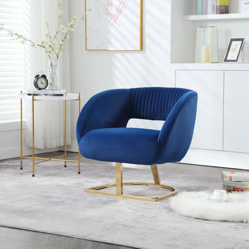 Fauteuil de salon capitonné