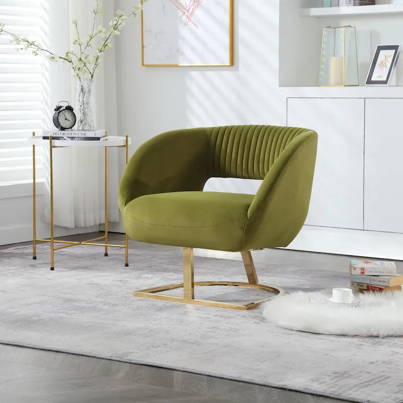 Fauteuil de salon capitonné