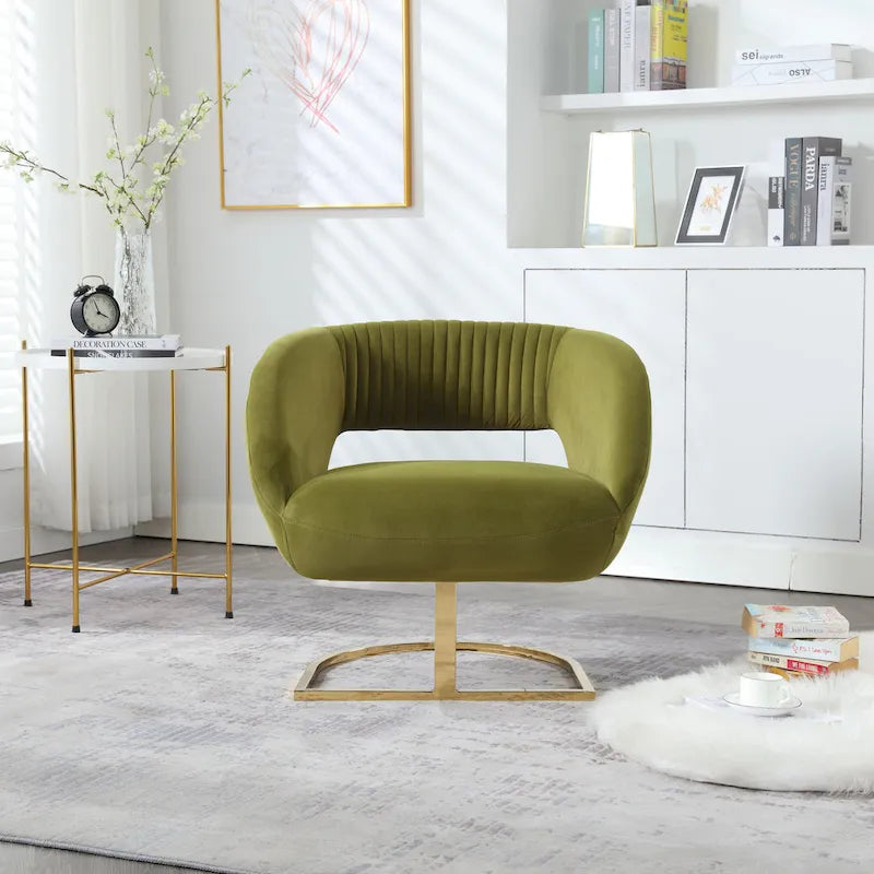 Fauteuil de salon capitonné