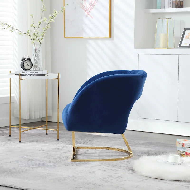 Fauteuil de salon capitonné