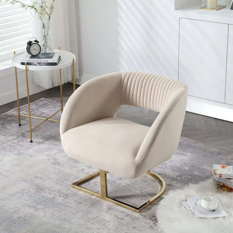 Fauteuil de salon capitonné