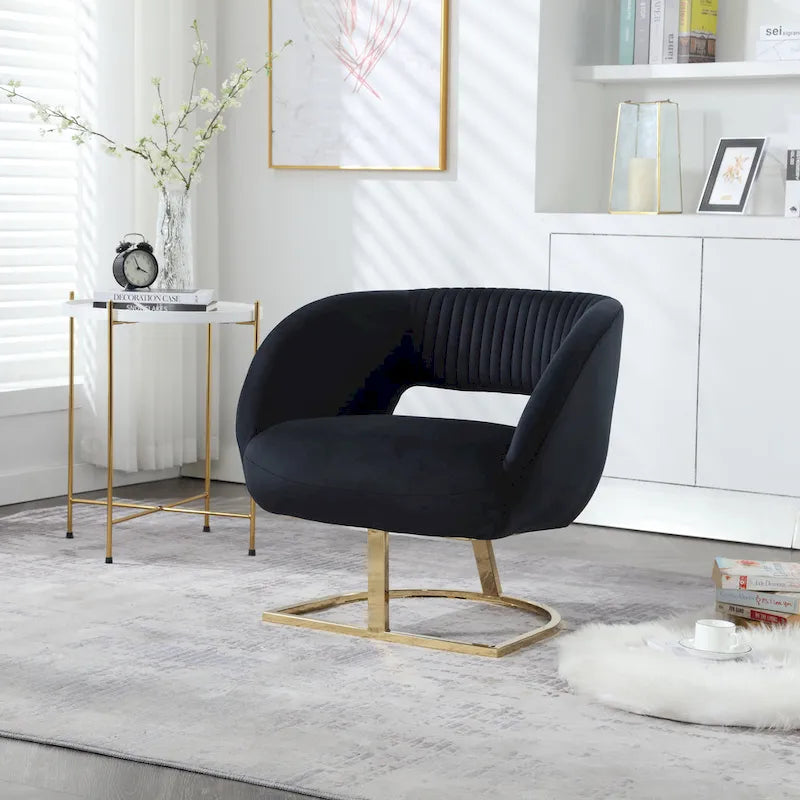 Fauteuil de salon capitonné