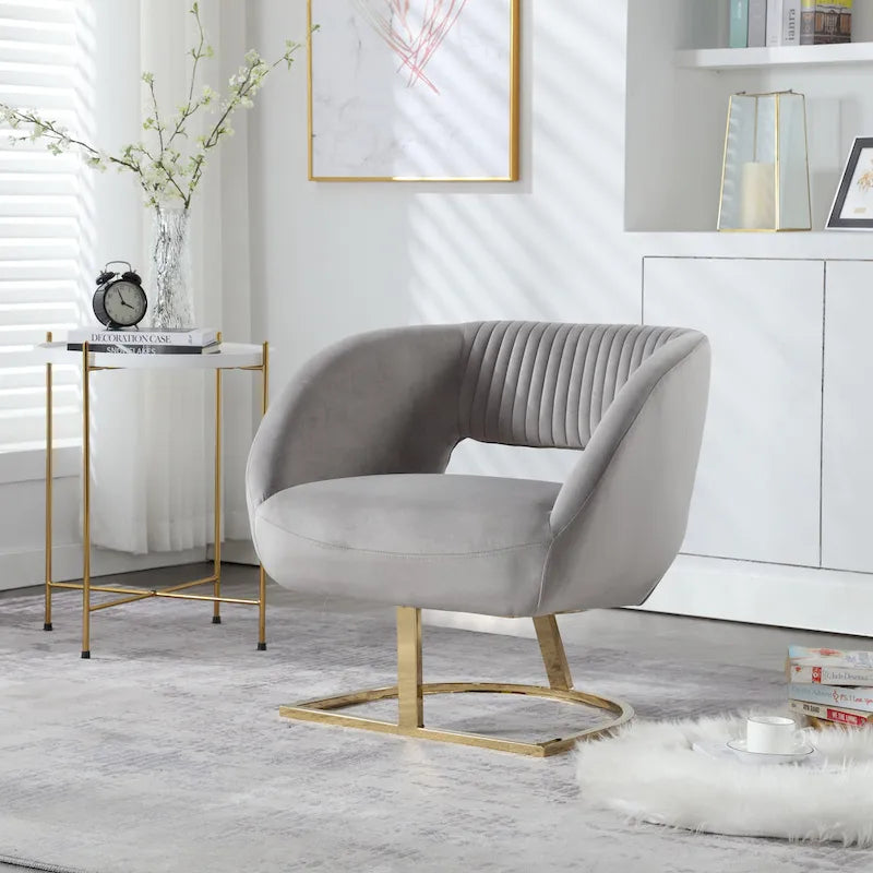 Fauteuil de salon capitonné