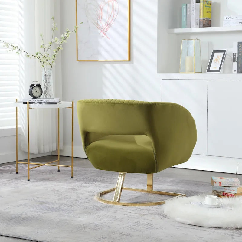 Fauteuil de salon capitonné