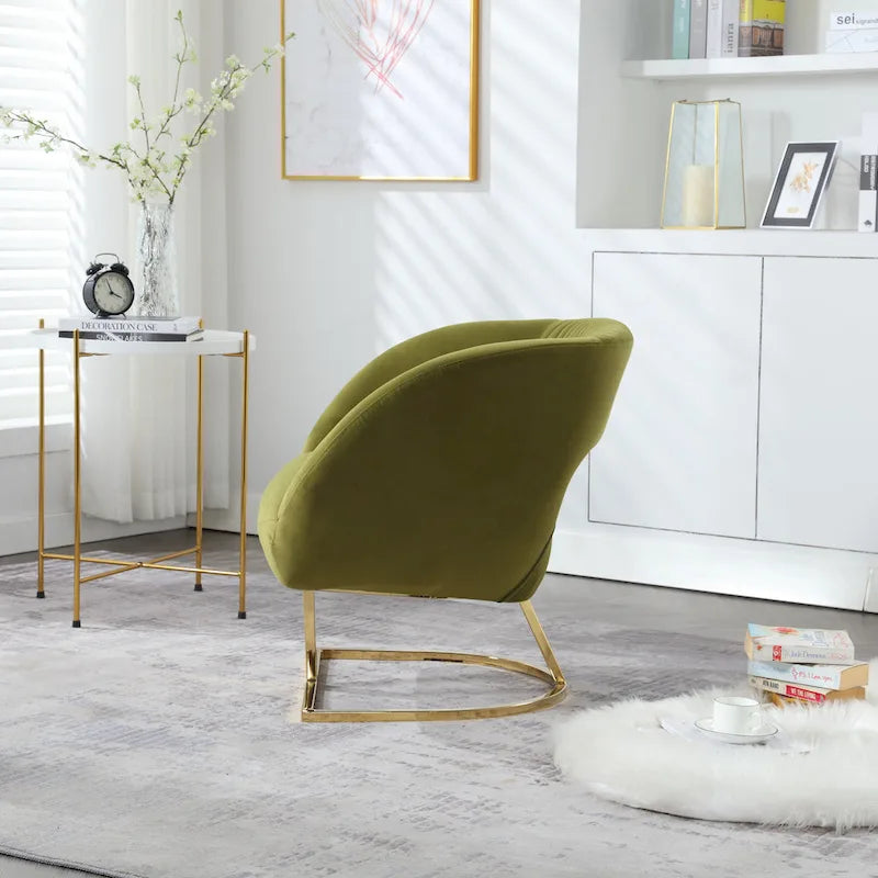 Fauteuil de salon capitonné
