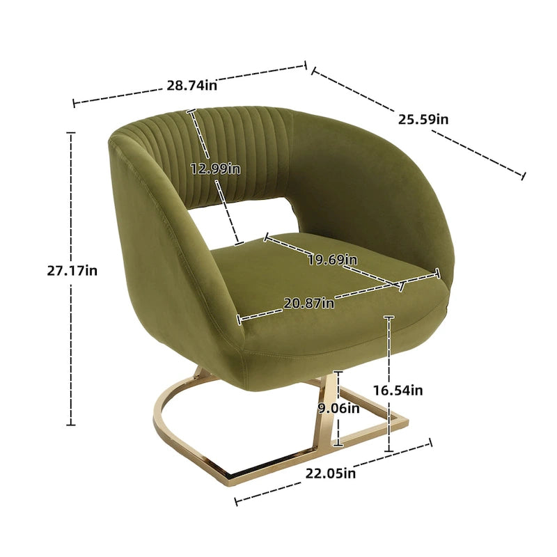 Fauteuil de salon capitonné