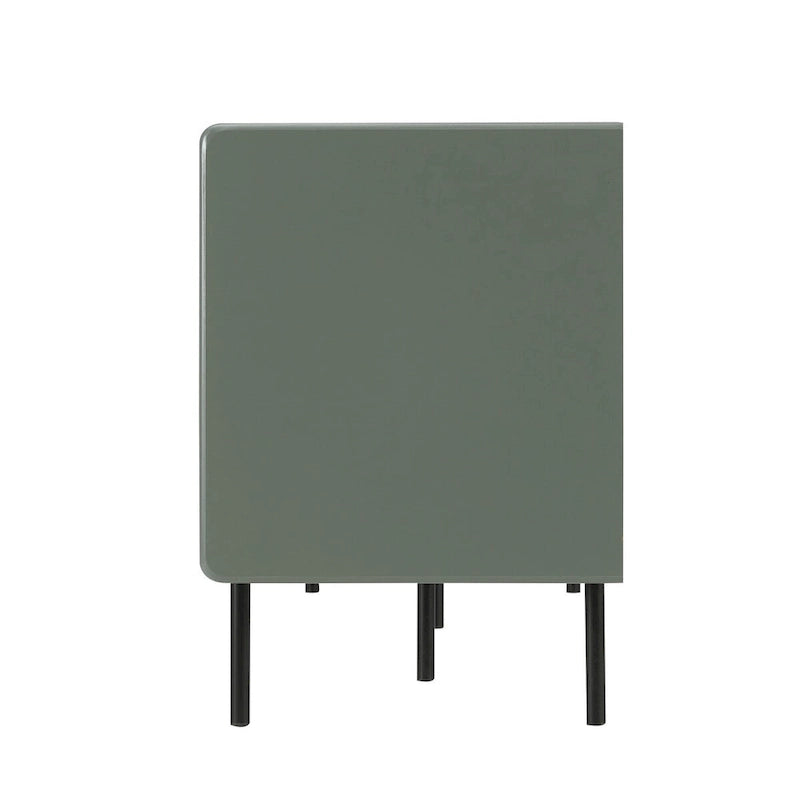 Meuble TV moderne Zaria 60 pouces de Furniture of America avec placards de rangement et tiroir central
