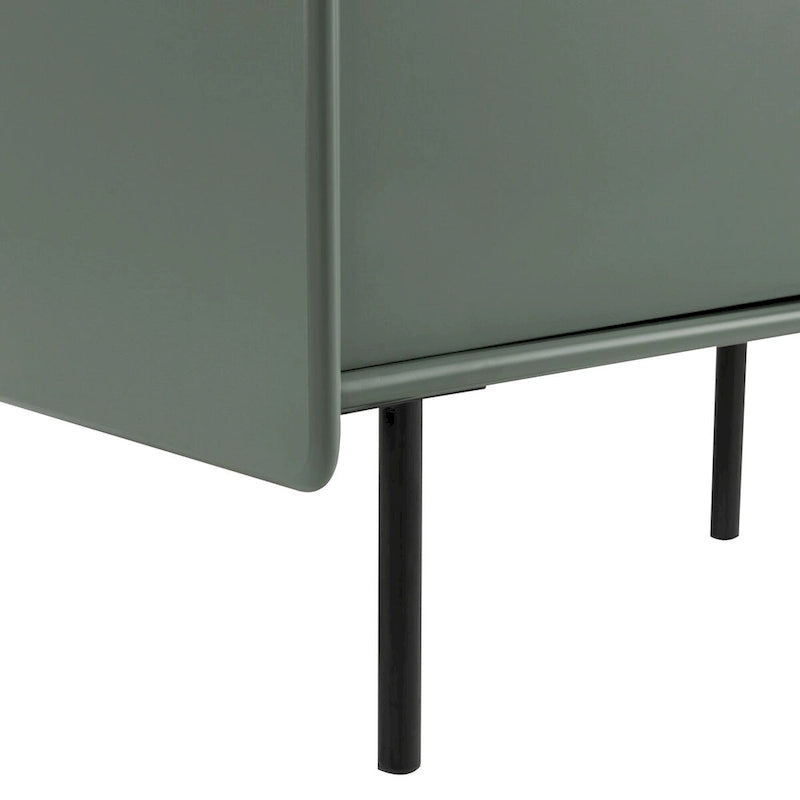 Meuble TV moderne Zaria 60 pouces de Furniture of America avec placards de rangement et tiroir central