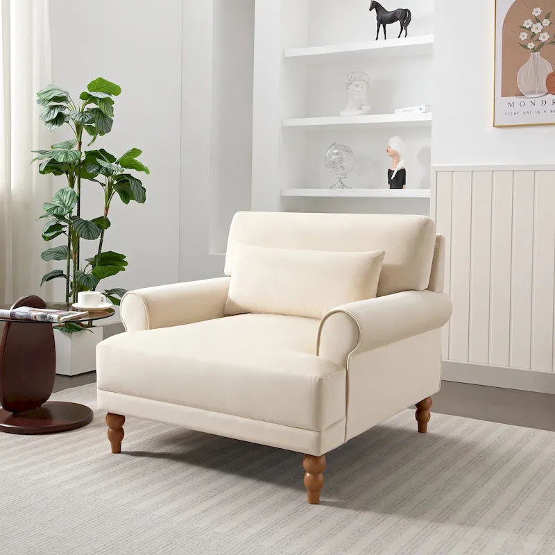 Fauteuil d'appoint moderne en tissu Naci par Christopher Knight Home