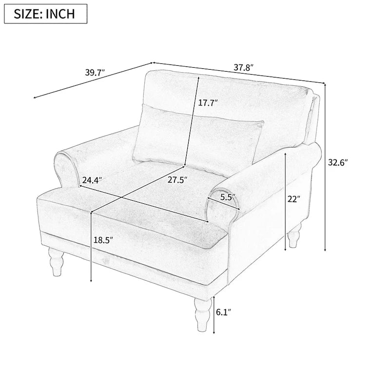 Fauteuil d'appoint moderne en tissu Naci par Christopher Knight Home