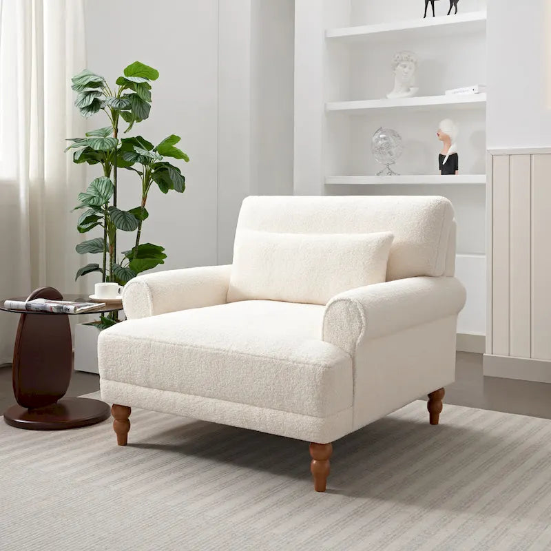 Fauteuil d'appoint moderne en tissu Naci par Christopher Knight Home