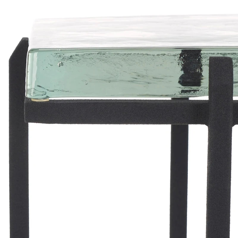 Table basse en verre moulé Giabelle de SAFAVIEH Couture - 20 x 20 x 61 cm
